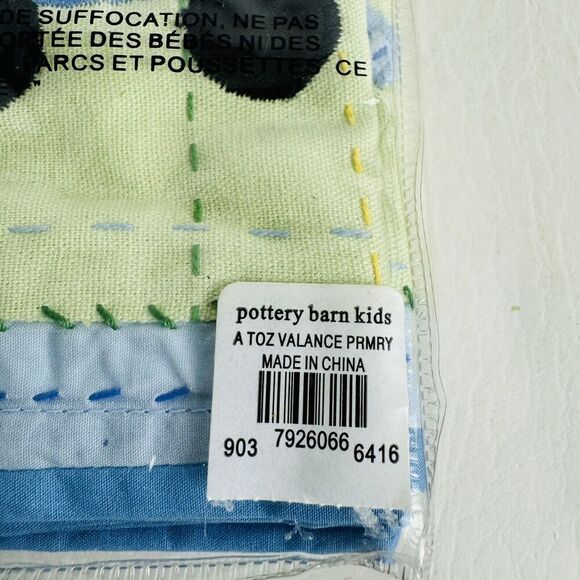 Pottery Barn Kids A to Z Valance Rod Pocket 18x44 Car Frog Nursery Set of 2 New - Picture 6 of 6